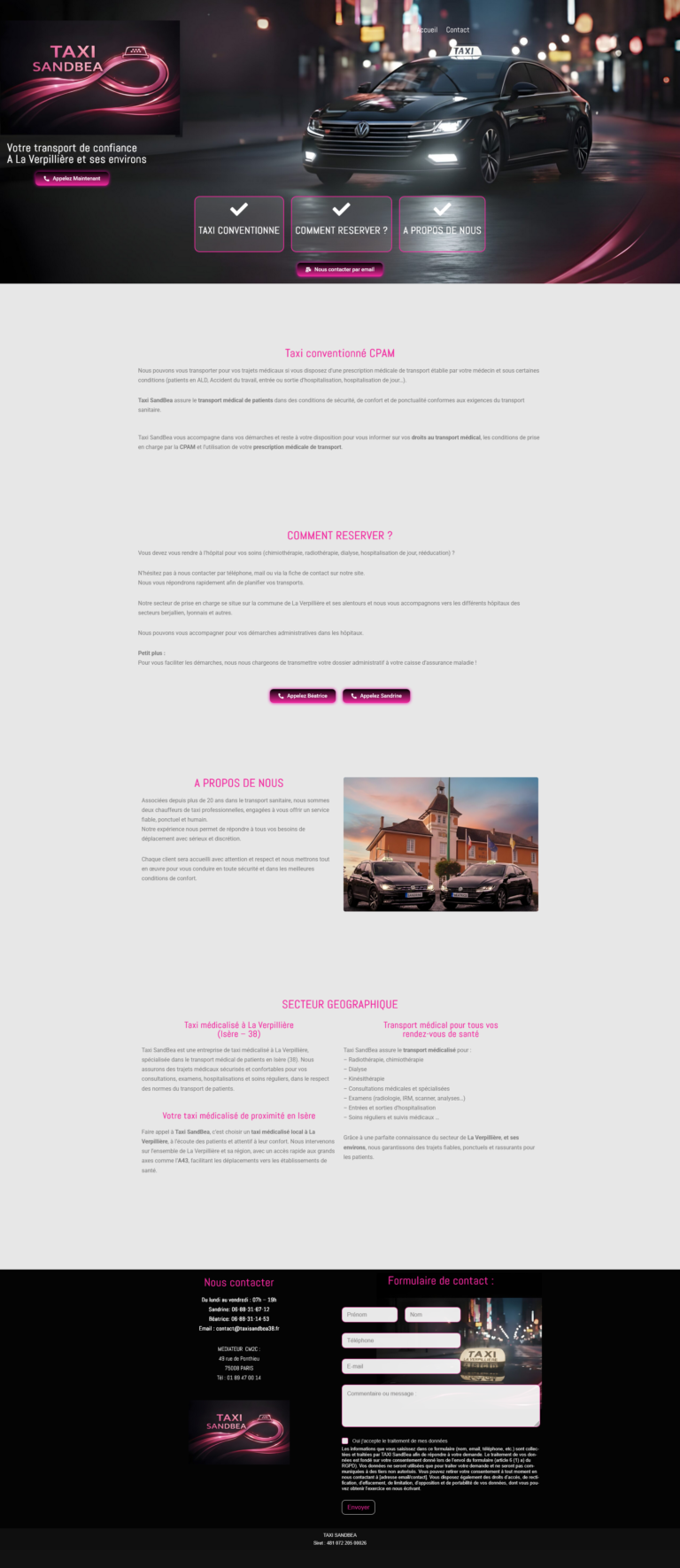 Capture page taxi sandbea38 768x1771